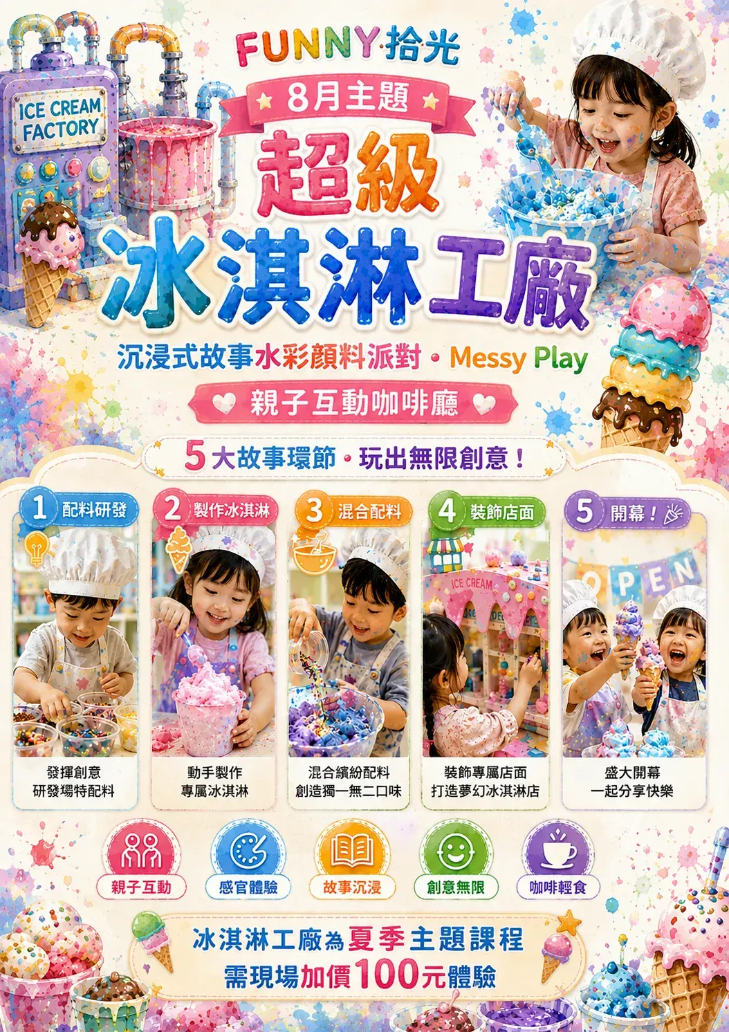 超級冰淇淋工廠 Messy Play 主題活動